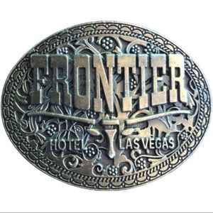 Vintage Frontier Hotel Las Vegas Belt Buckle